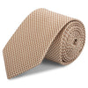 Bronze & Cream Dogtooth Silk Tie