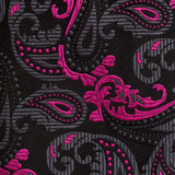 Black and Pink Paisley Luxury Silk Tie