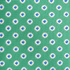 Green & Blue Oxford Spot Woven Slim Silk Tie