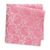 Classic Fuchsia Paisley Silk Handkerchief