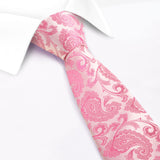 Classic Fuchsia Paisley Silk Tie