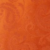 Classic Orange Paisley Silk Tie