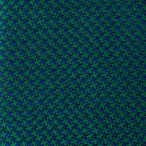 Green & Navy Dogtooth Silk Tie