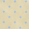 Yellow Silk Tie With Blue Polka Dots