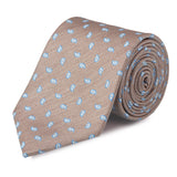 Bronze Micro Paisley Woven Silk Tie
