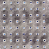Silver Square Patterned Silk Tie