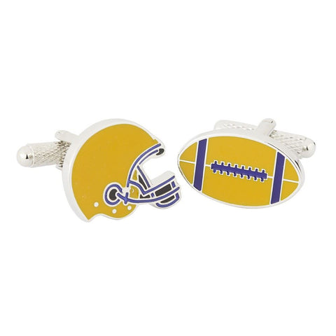 American Football Helmet & Ball Cufflinks – The Tie Store