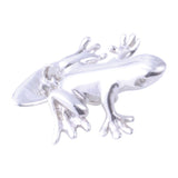 Sterling Silver Frog Cufflinks