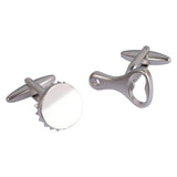 Bottle Opener and Bottle Top Cufflinks