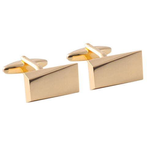 Gold Wedge Cufflinks