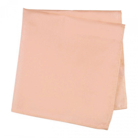 Dusty Salmon Silk Handkerchief