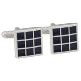 Black Grid Cufflinks
