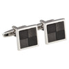 Four Squared Black Cufflinks
