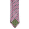Pink and Black Silk Textured Stripe Classic Tie
