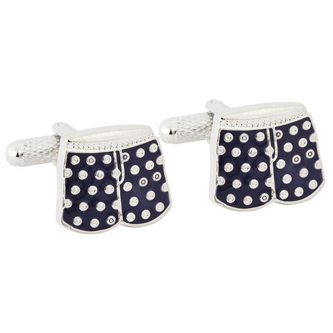 Navy Boxer Short Cufflinks
