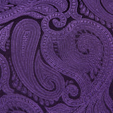 Purple Paisley Woven Silk Tie