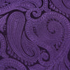 Purple Paisley Woven Silk Tie
