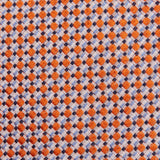 Orange Geometric Spot Woven Silk Tie