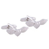Silver Heart Wing Cufflinks
