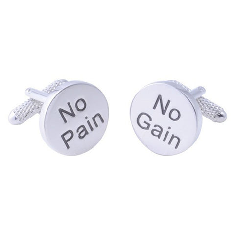No Pain No Gain Cufflinks