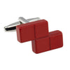 Red Tetris Block Cufflinks