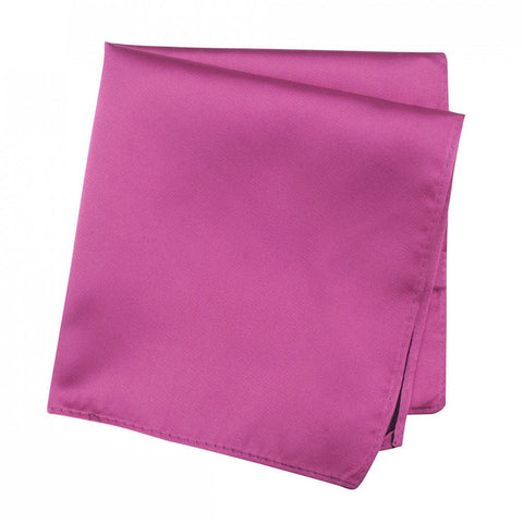 Plain Fuchsia Silk Handkerchief