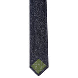 Navy Textured Fleck Slim Tie