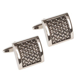Silver Stud Pattern Cufflinks