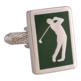 Green Golfer Cufflinks