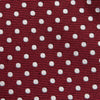 Dark Red Polka Dot Woven Silk Ties