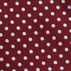 Dark Red Polka Dot Woven Silk Ties