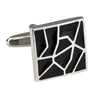 Cracked Black Cufflinks