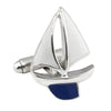 Sterling Silver Blue Yacht Cufflinks