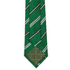 Emerald Green Classic Club Stripe Silk Tie