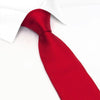 Dark Red Silk Plain Classic Textured Tie