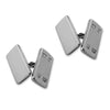 Sterling Silver Feature Hallmark Double-Sided Cufflinks