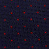 Navy & Red Classic Textured Spot Silk Tie
