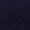 Navy & Red Classic Textured Spot Silk Tie