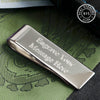 Engraved Sterling Silver Plain Money Clip