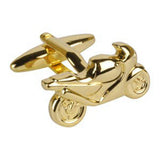 Gold Motorbike Cufflinks