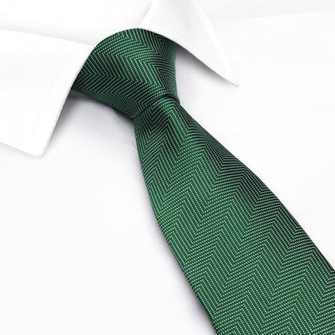 Green Aztec Woven Silk Tie