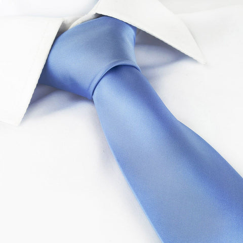 Plain Light Blue Tie