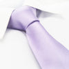 Plain Lilac Silk Tie