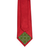 Dark Red Silk Plain Classic Textured Tie