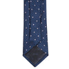 Navy & Pink Polka Dot Woven Silk Tie