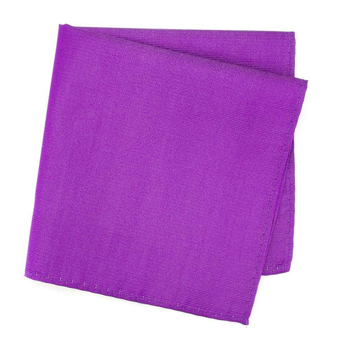 Plain Magenta Silk Handkerchief