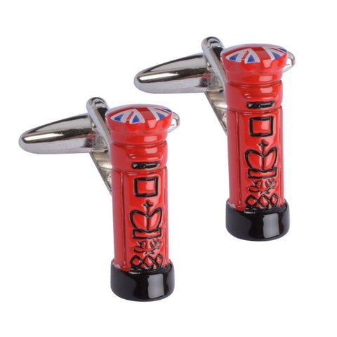 Union Jack Red Postbox Cufflinks