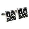 Cracked Black Cufflinks