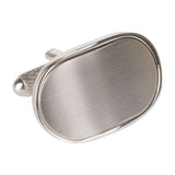Rectangular Brushed Arched Cufflinks