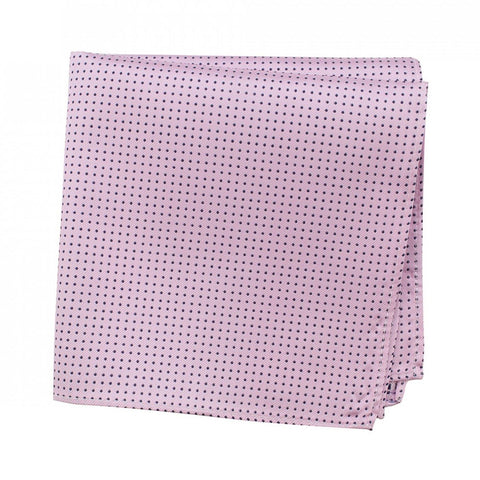 Pink Neat Pin Dot Silk Handkerchief